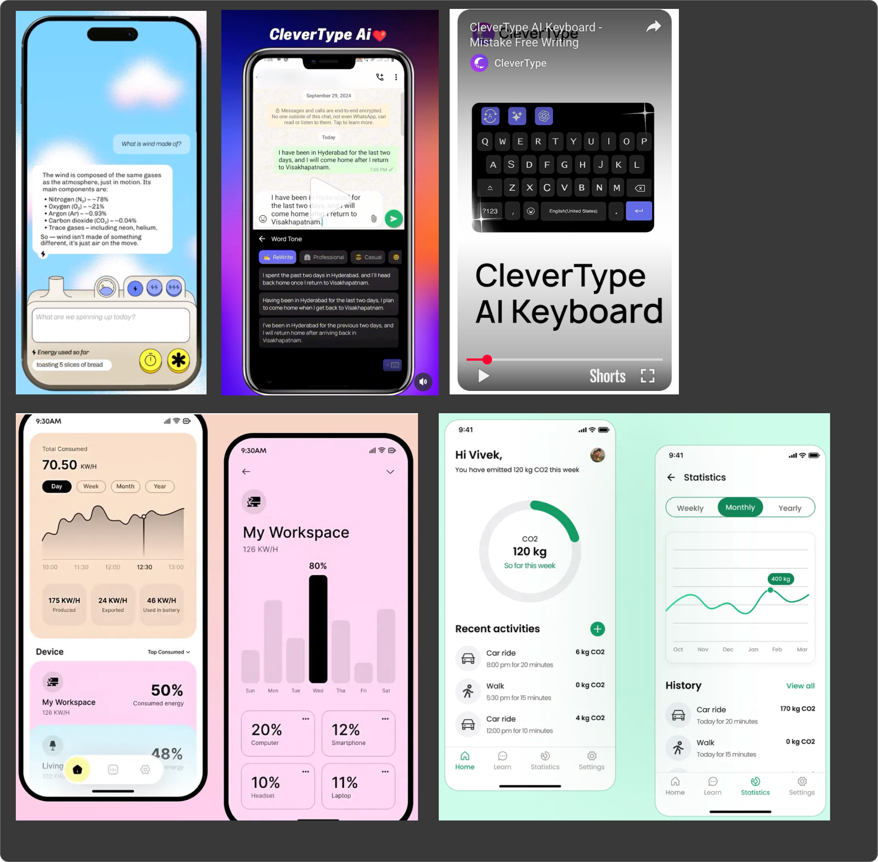 Moodboard of the visual references the interface concept was built from.